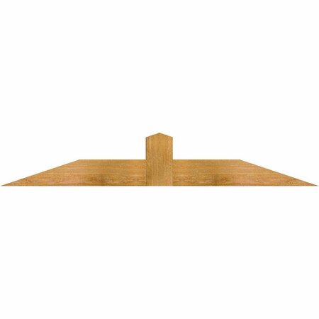 Ekena Millwork Portland Rough Sawn Timber Gable Bracket, Western Red Cedar, 48"W x 8"H x 4"D x 4"F, 4/12 Pitch GBW048X08X0404POR00RWR